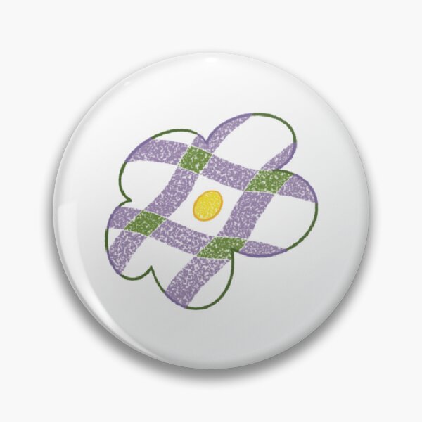 Item preview, Purple and green checkered flower(1) designed and sold by 老川.