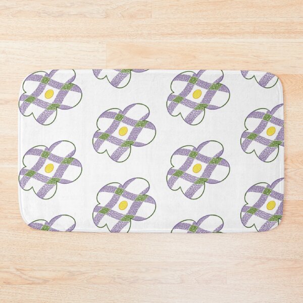 Item preview, Purple and green checkered flower(1) designed and sold by 老川.
