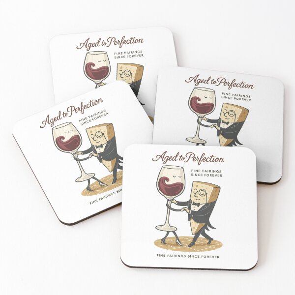 Item preview, Aged to Perfection – Dancing Wine and Cheese designed and sold by Rushurban.