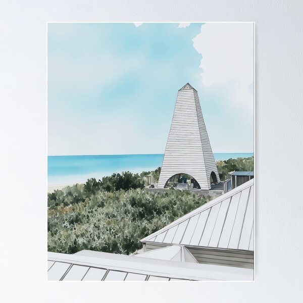 Item preview, Seaside Florida 30A Watercolor designed and sold by Magnolia Valley Art.