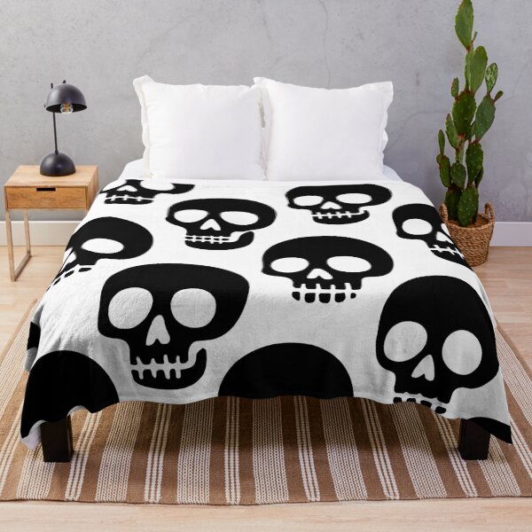 Item preview, Minimalist Skull Pattern – Clean Black on White Vector Design designed and sold by WAUZ.