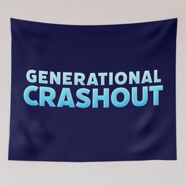 Item preview, Generational Crashout in Ice Blue designed and sold by Memes N Lore .