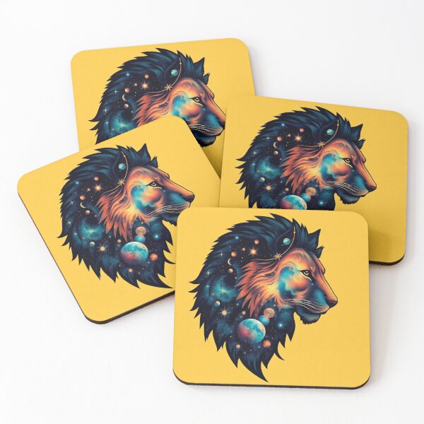 Item preview, Galactic Majesty Cosmic Lion & Wolf Silhouette Dawn designed and sold by C1self.