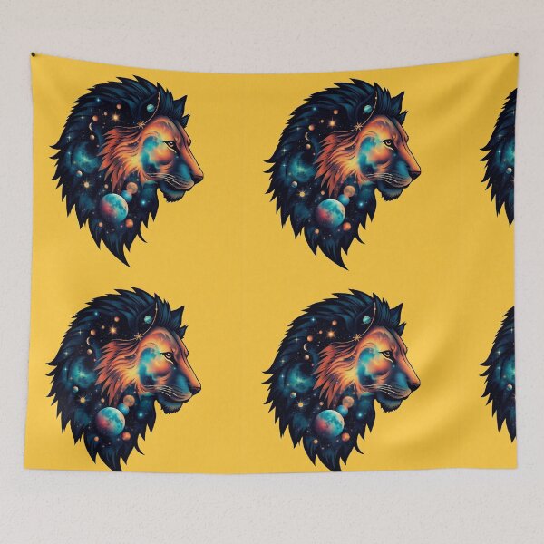 Item preview, Galactic Majesty Cosmic Lion & Wolf Silhouette Dawn designed and sold by C1self.