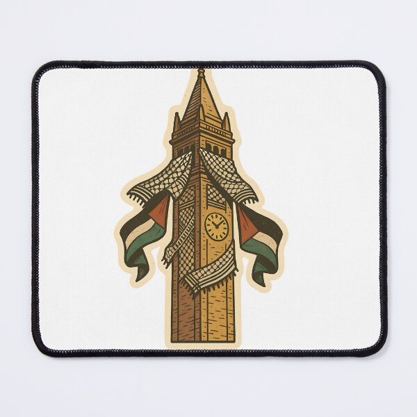 Item preview, Campanile Wrapped in Resistance | UC Berkeley Palestine Sticker designed and sold by cottagecorococo.