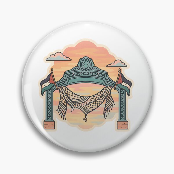 Artikelvorschau, Sonnenuntergang Sather Gate für Palästina | UC Berkeley Protest Sticker entworfen und verkauft von cottagecorococo.