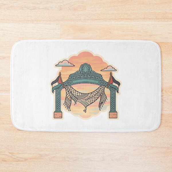 Item preview, Sunset Sather Gate for Palestine | UC Berkeley Protest Sticker designed and sold by cottagecorococo.