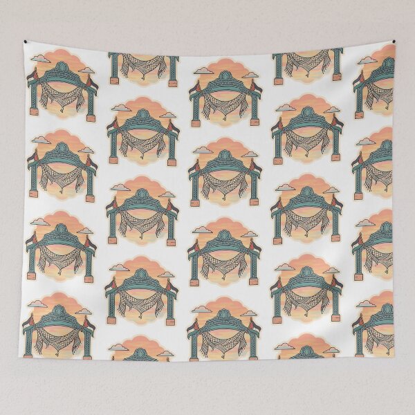 Item preview, Sunset Sather Gate for Palestine | UC Berkeley Protest Sticker designed and sold by cottagecorococo.