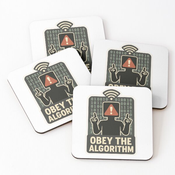 Item preview, Obey the Algorithm – Dystopian Obedience Sticker designed and sold by Cuckoo Parrot.