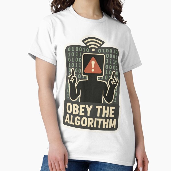 Item preview, Obey the Algorithm – Dystopian Obedience Sticker designed and sold by Cuckoo Parrot.