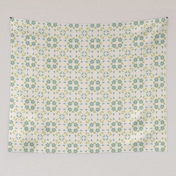 Item preview, colorful art flowers seamless repeat pattern designed and sold by Abrahamjrnd.