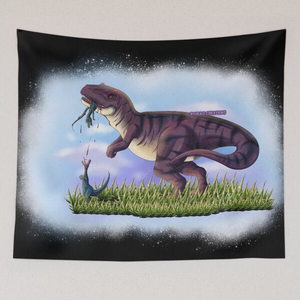 Item preview, Allosaurus vs Compsognathus designed and sold by Ryukais-comix.