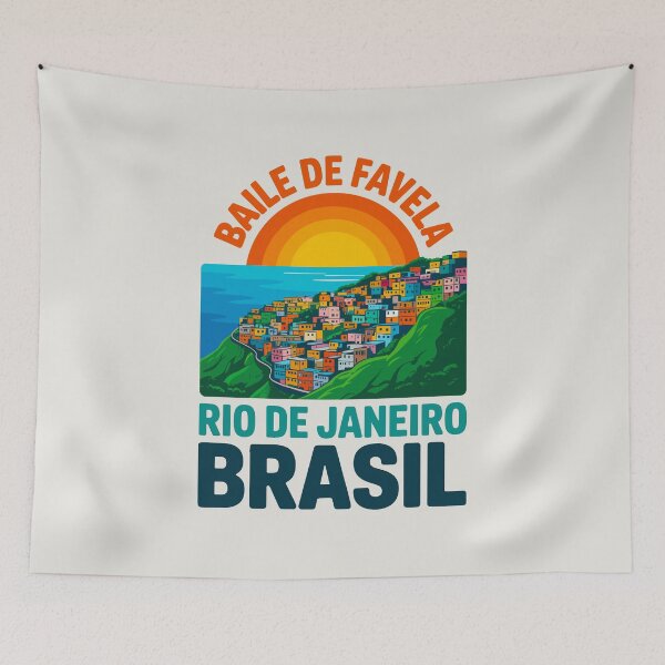 Item preview, Baile de Favela Rio de Janeiro – Brazilian Funk Apparel with Rocinha Vibes – Tropical Sunset Design designed and sold by paulo silveira.