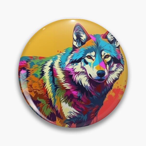 Item preview, Wolf Popart designed and sold by RedHandedOD.
