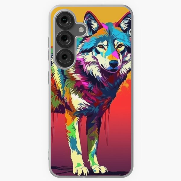 Item preview, Wolf Popart designed and sold by RedHandedOD.