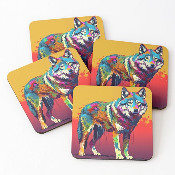 Item preview, Wolf Popart designed and sold by RedHandedOD.