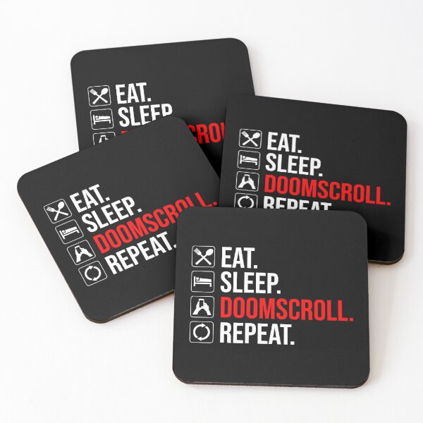 Item preview, Eat. Sleep. Doomscroll. Repeat designed and sold by Cat Lady Designs.