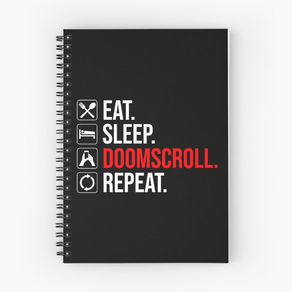 Item preview, Eat. Sleep. Doomscroll. Repeat designed and sold by Cat Lady Designs.