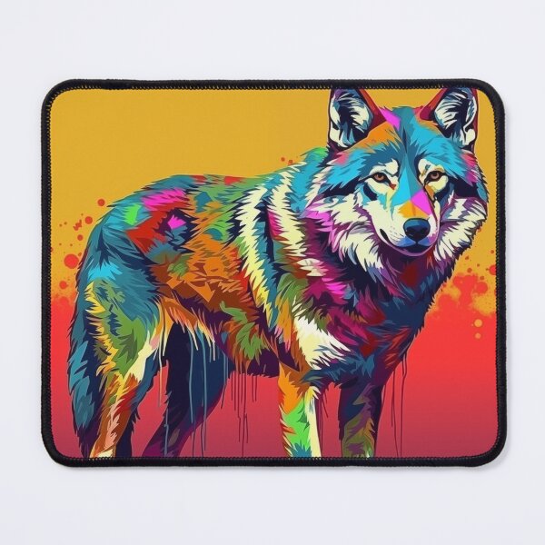 Item preview, Wolf Popart designed and sold by RedHandedOD.