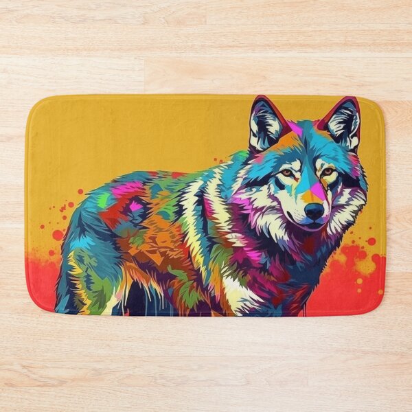 Item preview, Wolf Popart designed and sold by RedHandedOD.