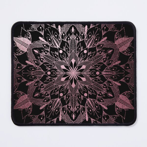 Item preview, Infinite Mandala-Pink With Black Background designed and sold by MIK's SHOP.