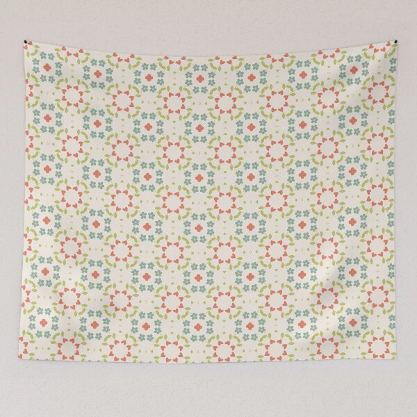 Item preview, floral flowers abstract seamless colorful repeat pattern designed and sold by Abrahamjrnd.