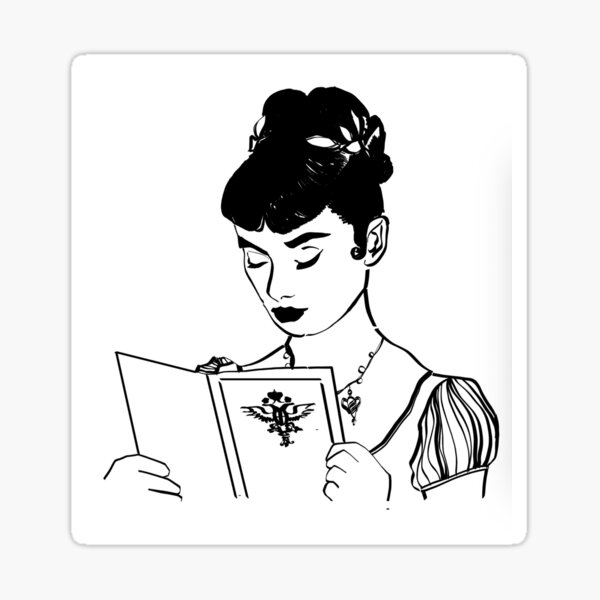 Item preview, Audrey Hepburn Illustration designed and sold by friendly-faces.