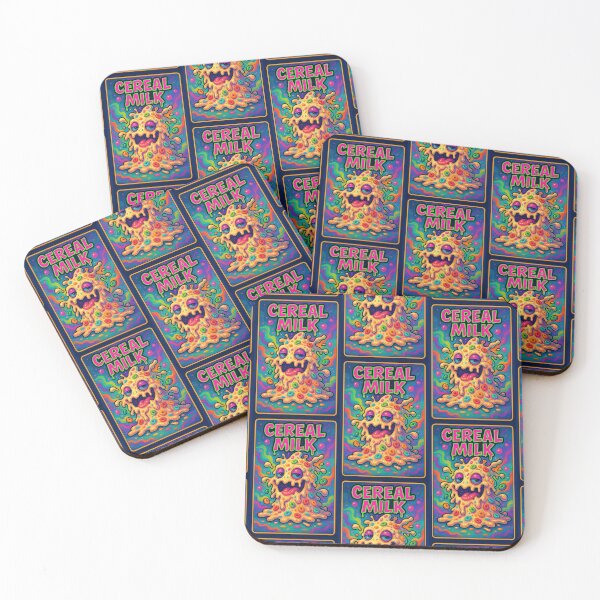 Item preview, Cereal Milk Trip – Psychedelic Stoner Breakfast Beast Original Design Marijuana Strain Label designed and sold by DabGraphic.