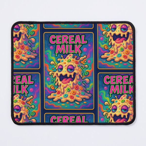 Item preview, Cereal Milk Trip – Psychedelic Stoner Breakfast Beast Original Design Marijuana Strain Label designed and sold by DabGraphic.