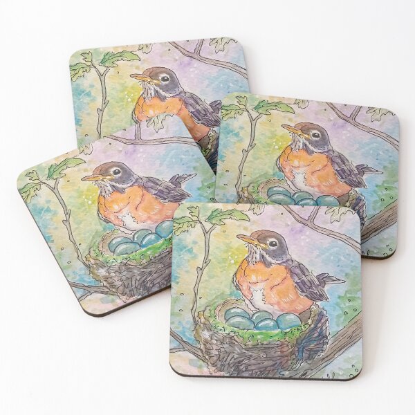 Item preview, Robin In a Nest designed and sold by RLawrenceArt.
