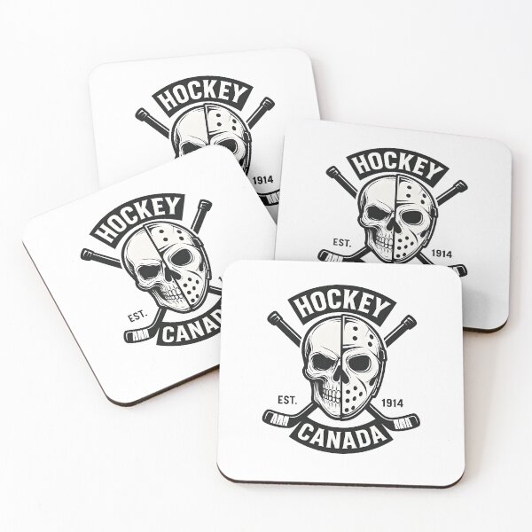 Item preview, Half Skull, Full Send – Canadian Hockey Skull Tee designed and sold by WAUZ.
