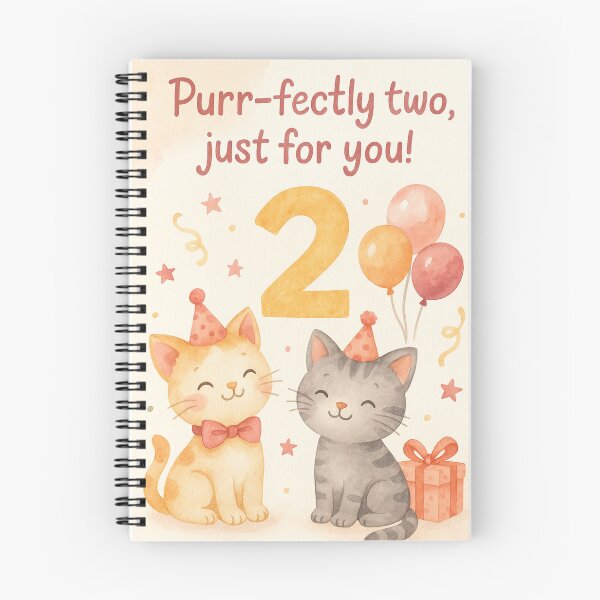 Item preview, Birthday Cats with Balloons and Gifts – Pastel Party Design designed and sold by Meandmyshop.