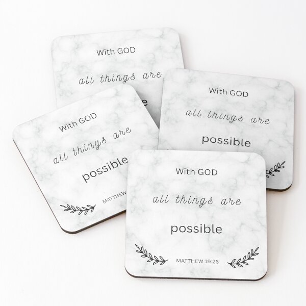Item preview, With God all things are possible designed and sold by TinaMS123.
