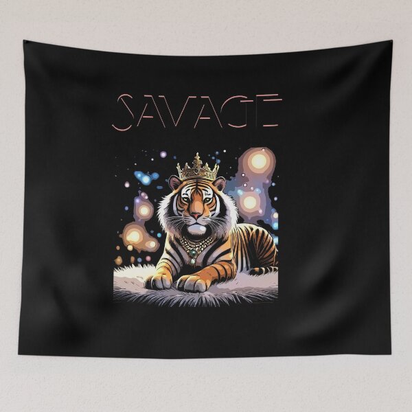 Item preview, Savage Tiger with Funky Design! designed and sold by DonnaRaquel.