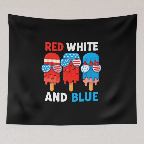 Item preview, Boy Red White Blue 4th July American Flag Popsicle Patriotic designed and sold by facegm.