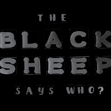 Artwork thumbnail, The Black Sheep Says Who? by LindasPhotoArt