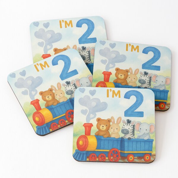 Item preview, Birthday Animal Train – All Aboard, I’m 2! designed and sold by Meandmyshop.