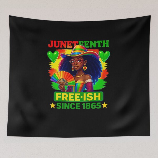 Item preview, Free-ish since 1865 Juneteenth Pride African Men Women Kid designed and sold by facegm.