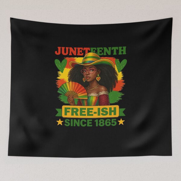 Item preview, Free ish since 1865 Juneteenth Pride African Men Women Kid designed and sold by facegm.