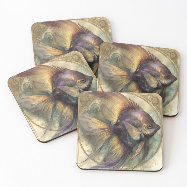 Item preview, Aurelian Depths: An Angelfish Mandala designed and sold by bloorose.