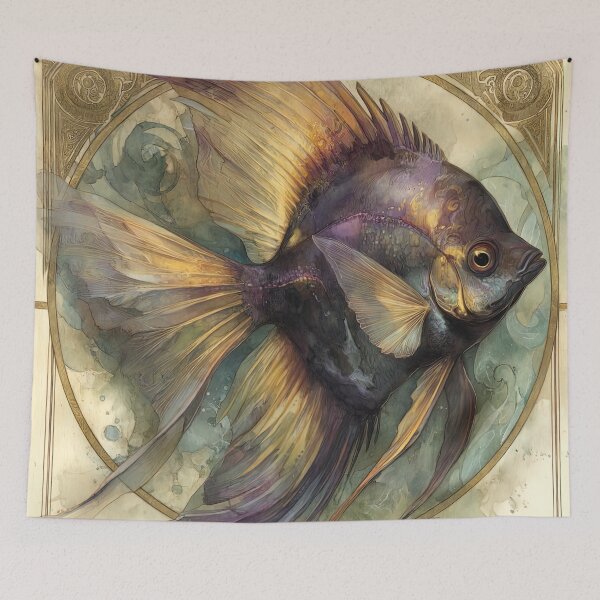 Item preview, Aurelian Depths: An Angelfish Mandala designed and sold by bloorose.