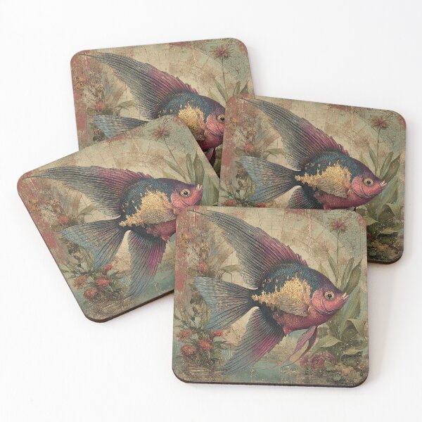 Item preview,  Cartographic Depths: A Floral Angelfish designed and sold by bloorose.