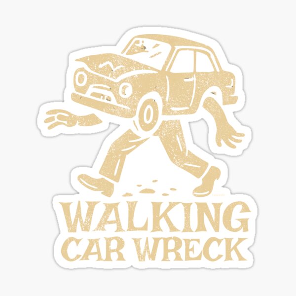Item preview, Walking Car Wreck designed and sold by Automotive Art by Greg.