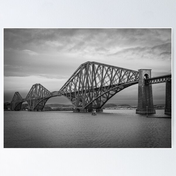 Item preview, Forth Rail Bridge - B&W designed and sold by DallasHildie.