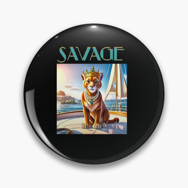 Item preview, Savage Cougar with Funky Design! designed and sold by DonnaRaquel.