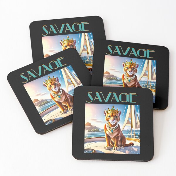 Item preview, Savage Cougar with Funky Design! designed and sold by DonnaRaquel.