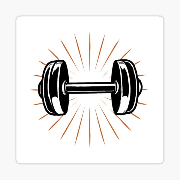 Item preview, Dumbbell Icon designed and sold by StickShock.