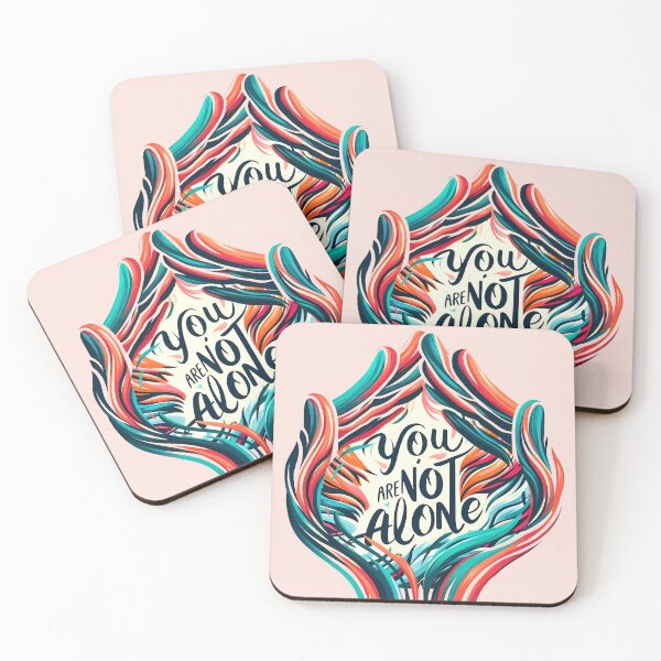 Item preview, You Are Not Alone, typography designed and sold by maxmaj.
