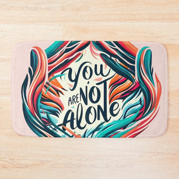Item preview, You Are Not Alone, typography designed and sold by maxmaj.
