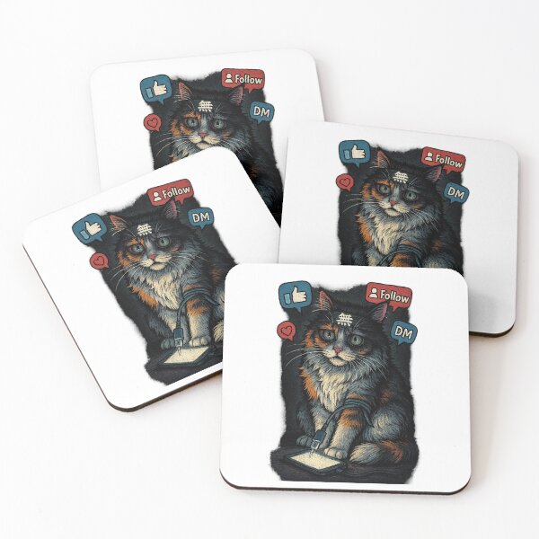 Item preview, "Zen Cat on Life Support (via Wi-Fi)" designed and sold by Kubiru.